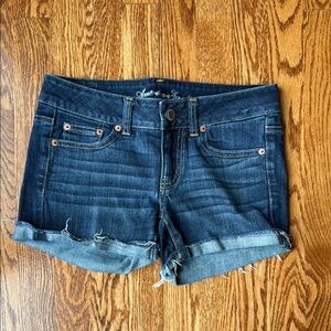 American Eagle Women's Stretch Blue Denim Shorts, Size 2